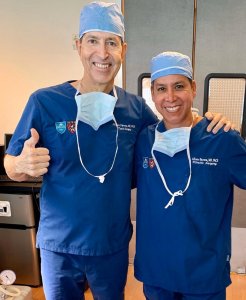 Dr. Gino Llosa con el Dr. Alfonso Barreda - Memorial Hermann Hospital, Houston - EEUU 2020