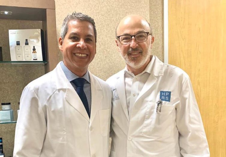 Dr. Gino Llosa con el Dr. Clayton Moliver - Houston Plastic & Reconstructive Surgery Clinic, Houston - EEUU 2020